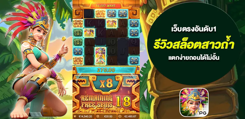 Treasures of Aztec รีวิวสล็อตสาวถ้ำ สล็อตpg เว็บตรงอันดับ1